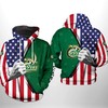 Ncaa Us Flag Hoodie - Charlotte 49Ers All Over Print Zip-Up Option 