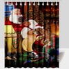 Neapolitan Mastiff Dog Christmas Shower Curtain for Dog Lovers 