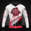 Nebraska Cornhuskers Long Sleeve 3D Zip Hoodie - Gifts For Father Day