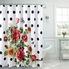 Nella Flower Garden Rose Shower Curtain - Colorful Floral Bathroom Decor