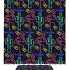 Neon Flamingo Cactus Elements Pattern Shower Curtain for Vibrant Dcor