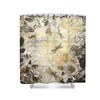 Neutral Gold Gray And Botanical Dragonfly Shower Curtain For Your Bathroom