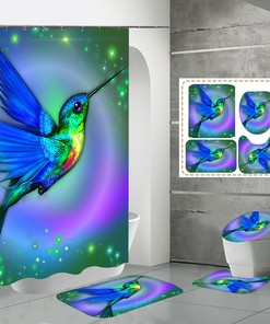 New Color Hummingbird Shower Curtain