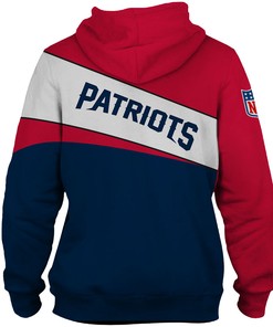 New England Patriots 3D Zip Hoodie - All Over Print Hoodies For Women