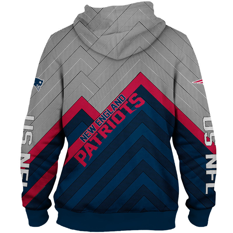 New England Patriots 3D Zip Up Hoodie Pullover, All Over Print Hoodie Printful