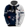 New England Patriots All Over Print Zip Hoodie - Custom 3D Hoodies