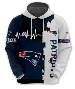 New England Patriots All Over Print Zip Hoodie - Custom 3D Hoodies