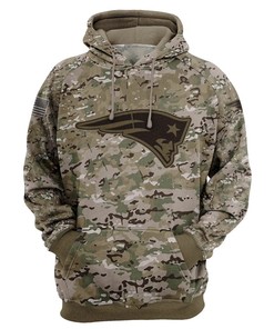 New England Patriots Camouflage 3D Printed Hoodie - 3D Hoodies For Men Graphic
