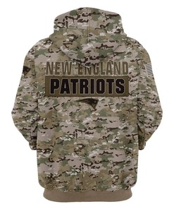 New England Patriots Camouflage 3D Printed Hoodie - 3D Hoodies For Men Graphic