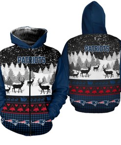 New England Patriots Custom All Over Print Hoodie Gifts For Fans