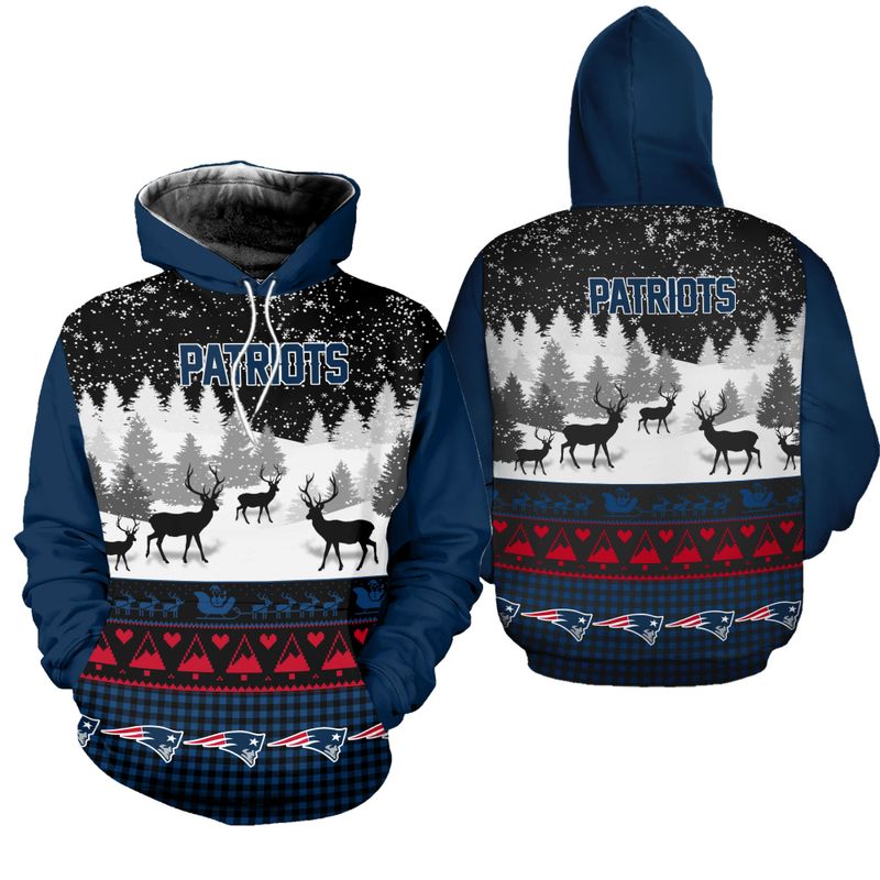 New England Patriots Custom All Over Print Hoodie Gifts For Fans