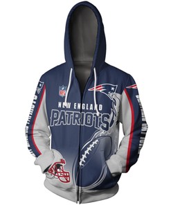 New England Patriots Flame Balls Graphic 3D Zip Hoodie - 3D Hoodies For Men Graphic