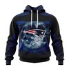 New England Patriots Halloween Custom Name & Number 3D Hoodie - 3D Hoodies For Men