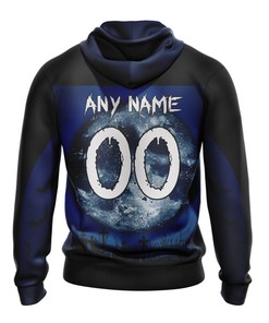 New England Patriots Halloween Custom Name & Number 3D Hoodie - 3D Hoodies For Men