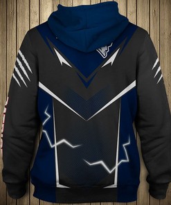 New England Patriots Lightning Graphic 3D All Over Print Hoodie Gifts For Fans