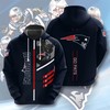 New England Patriots No 1 3D Hoodie - 3D Printed Hoodies