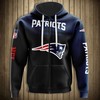 New England Patriots Skull Graphic 3D Hoodie Pullover - 3D Printed Hoodies