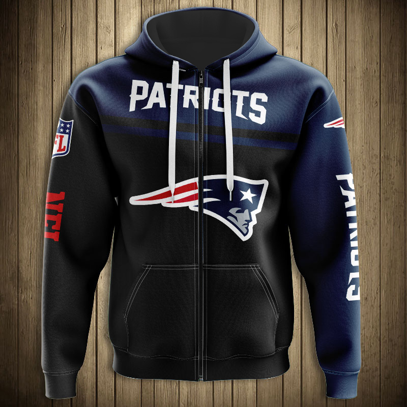 New England Patriots Skull Graphic 3D Hoodie Pullover - 3D Printed Hoodies