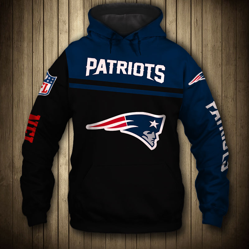 New England Patriots Skull Graphic 3D Hoodie Pullover - 3D Printed Hoodies
