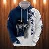 New England Patriots Ultra Death Graphic 3D All Over Print Hoodie Gift For Halloween