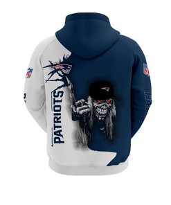 New England Patriots Ultra Death Graphic 3D All Over Print Hoodie Gift For Halloween