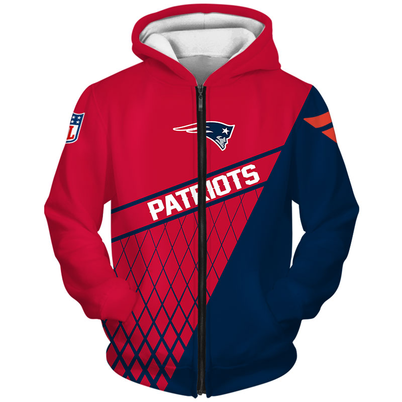 New England Patriots Zip Hoodie Gifts For Fans, All Over Print Hoodies For Women