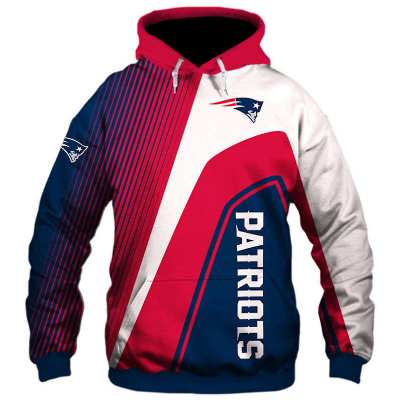 New England Patriots Zip Hoodie Pullover - All Over Print Hoodie Printful