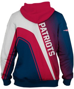 New England Patriots Zip Hoodie Pullover - All Over Print Hoodie Printful