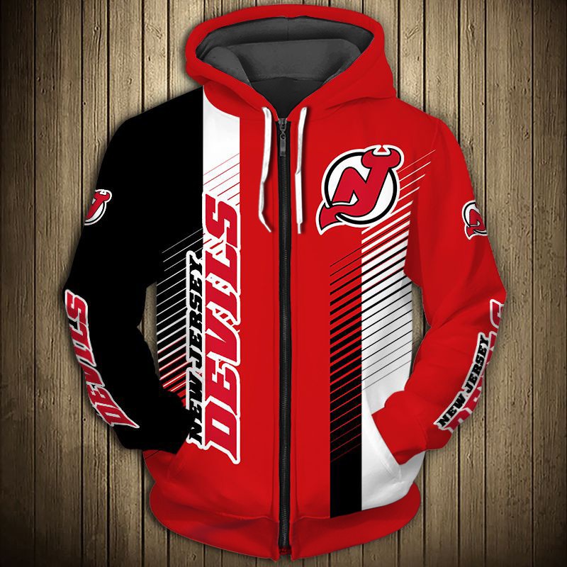 New Jersey Devils Cute Design 3D All Over Print Hoodie Pullover Nhl