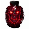 New Jersey Devils Halloween Hoodie 3D All Over Print Skulls Pullover Nhl