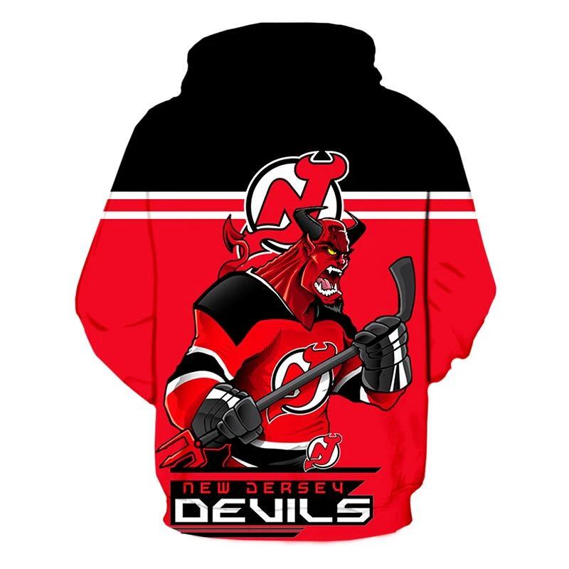 New Jersey Devils Mascot 3D Printed All Over Print Hoodie Gifts For Men