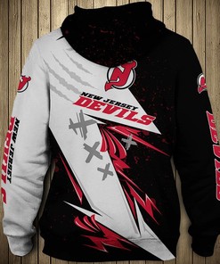 New Jersey Devils Thunder Design 3D All Over Print Hoodie Pullover Nhl