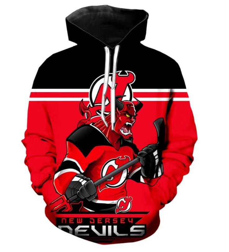 New Jersey Devils Ultra-Cool 3D All Over Print Long Sleeve Hoodie Gift For Fans