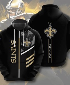 New Orleans Saints 3 Lines Graphic 3D All Over Print Hoodie Zip Hoodie Gift For Fans