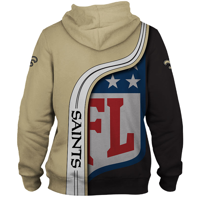 New Orleans Saints 3D All Over Print Hoodie Pullover Zip Hoodie Nfl For Fans