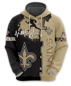 New Orleans Saints 3D All Over Print Zip Up Hoodie For Nfl Fans, Gifts For Father Day