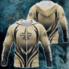 New Orleans Saints 3D Printed Hoodie Zipper Hoodie Gifts For Men