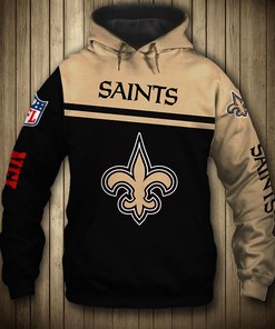 New Orleans Saints 3D Skull All Over Print Hoodie Pullover Zip Hoodie For Fans