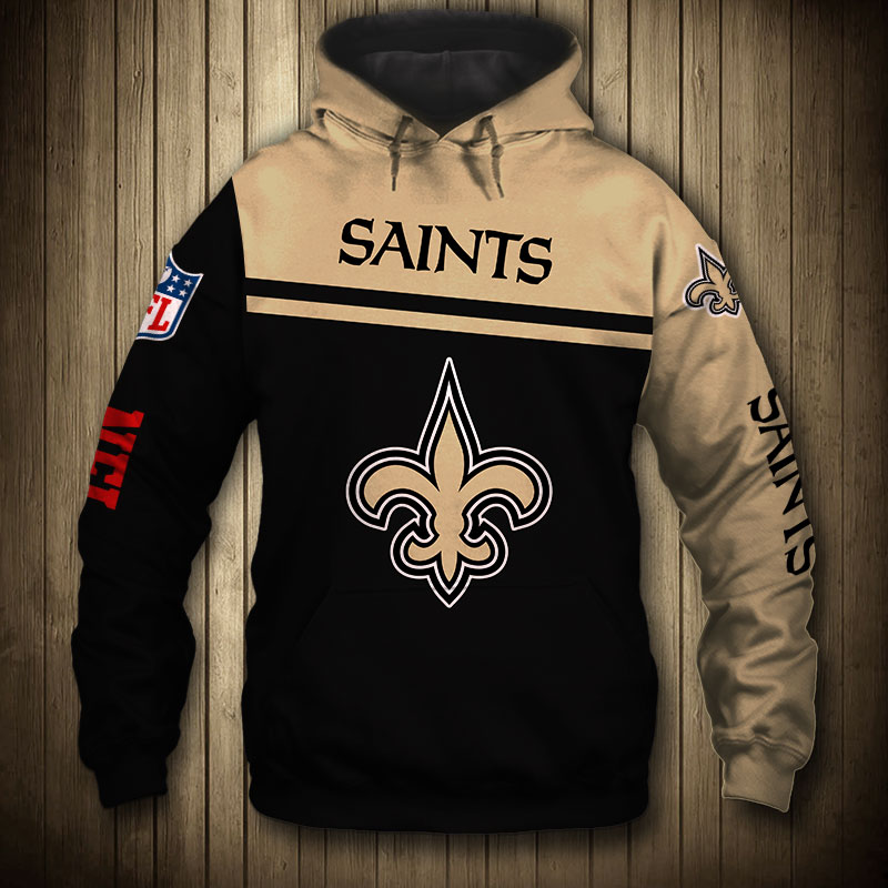 New Orleans Saints 3D Skull All Over Print Hoodie Pullover Zip Hoodie For Fans