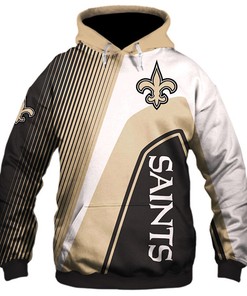 New Orleans Saints 3D Zip Hoodie Pullover Nfl, All Over Print Zip Up Hoodie Men