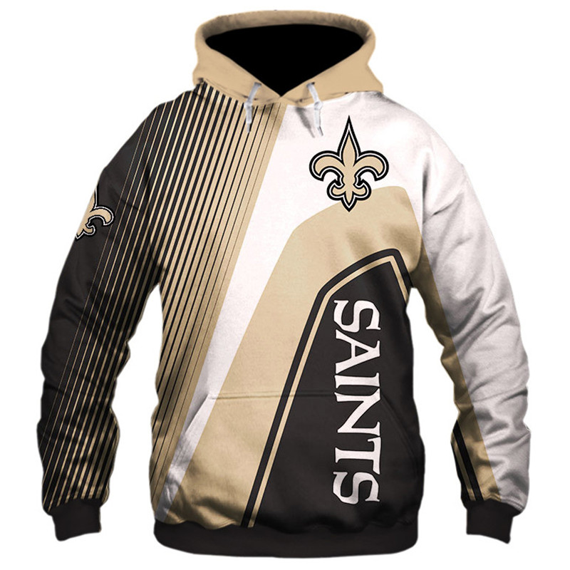 New Orleans Saints 3D Zip Hoodie Pullover Nfl, All Over Print Zip Up Hoodie Men