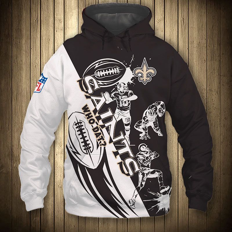 New Orleans Saints Cartoon Player 3D All Over Print Hoodie Zip Hoodie Cute Design