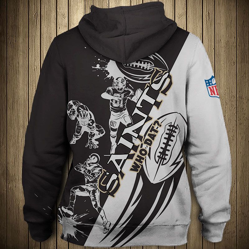 New Orleans Saints Cartoon Player 3D All Over Print Hoodie Zip Hoodie Cute Design