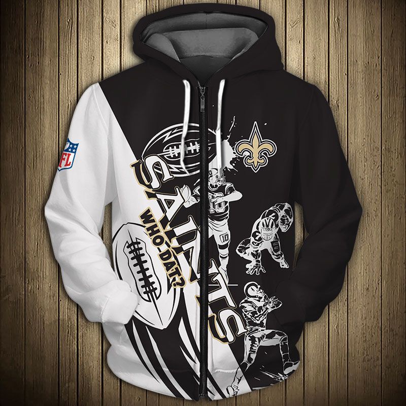 New Orleans Saints Cartoon Player 3D All Over Print Hoodie Zip Hoodie Cute Design