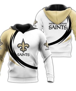 New Orleans Saints Curve Graphic 3D All Over Print Hoodie Gifts For Fans