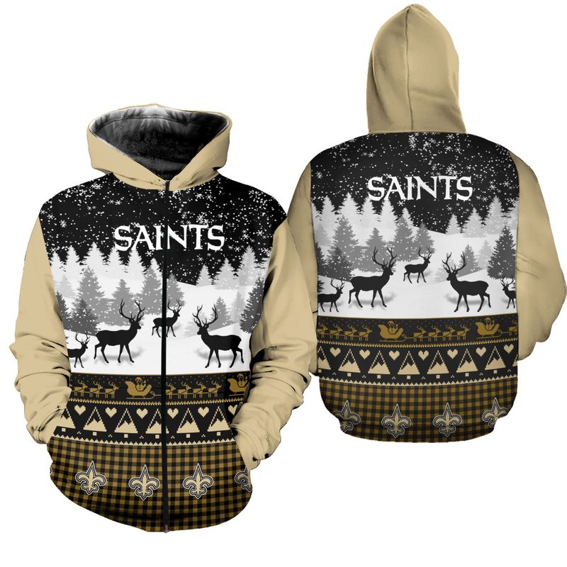 New Orleans Saints Custom 3D All Over Print Hoodie Gifts For Fans