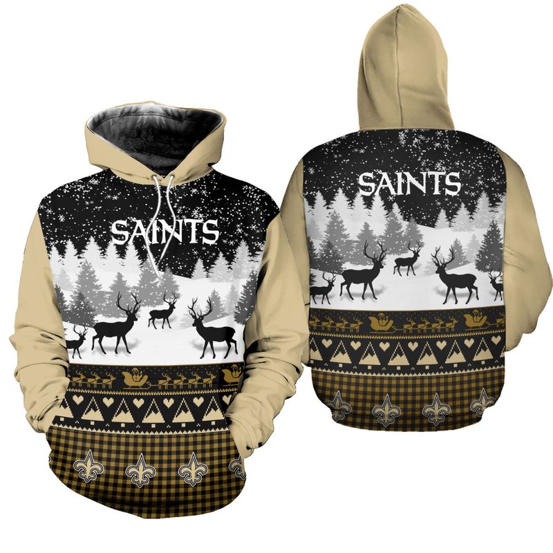 New Orleans Saints Custom 3D All Over Print Hoodie Gifts For Fans