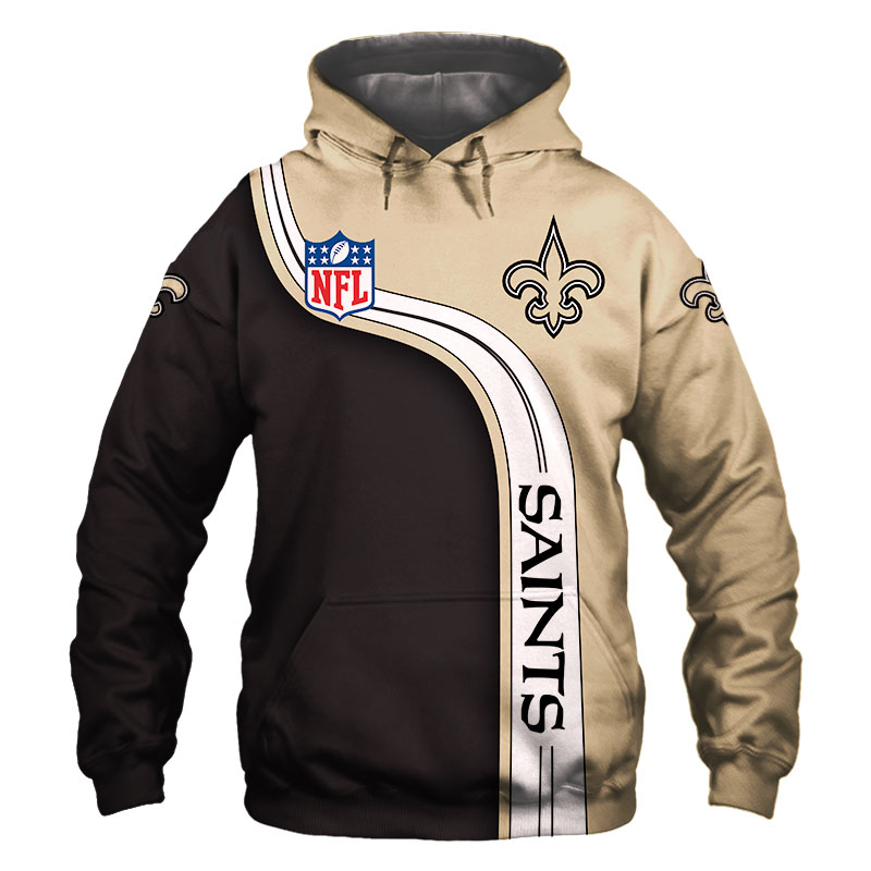 New Orleans Saints Cute Zip Hoodie Pullover 3D All Over Print Gifts For Fans, 3D Hoodies For Men Graphic