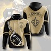 New Orleans Saints Flame Balls Graphic 3D All Over Print Hoodie Gift For Fans
