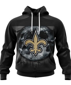 New Orleans Saints Halloween Custom Name & Number 3D All Over Print Hoodie Gifts For Fans